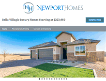 Tablet Screenshot of newporthomesaz.com